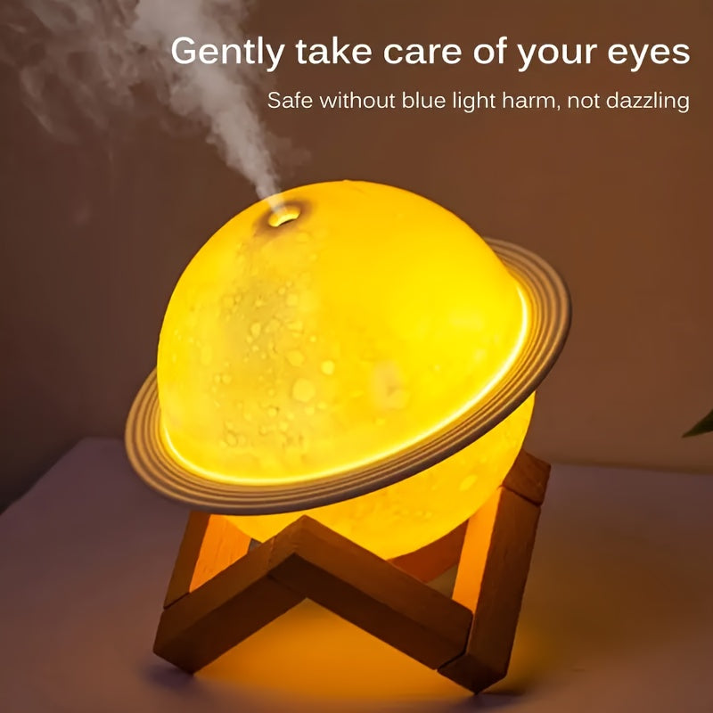 1pc Star-Shaped USB Humidifier with Mist Output, Silent Operation, 3-Level Adjustable Warmth, Aromatherapy, Reduces Stress & Helps Sleep, Decorative Plastic Air Atomizer with Ambient Night Light, Humidifier for Bedroom